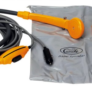 Ducha exterior 12v con bomba + interruptor sumergible 3,8 A