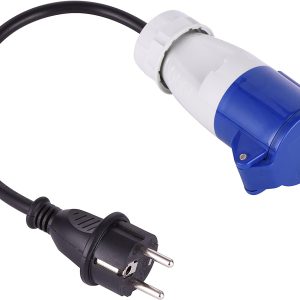 ADAPTADOR CEE HEMBRA SCHUKO MACHO CON CABLE