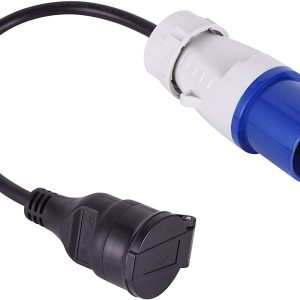 ADAPTADOR CEE MACHO SCHUKO HEMBRA CON CABLE